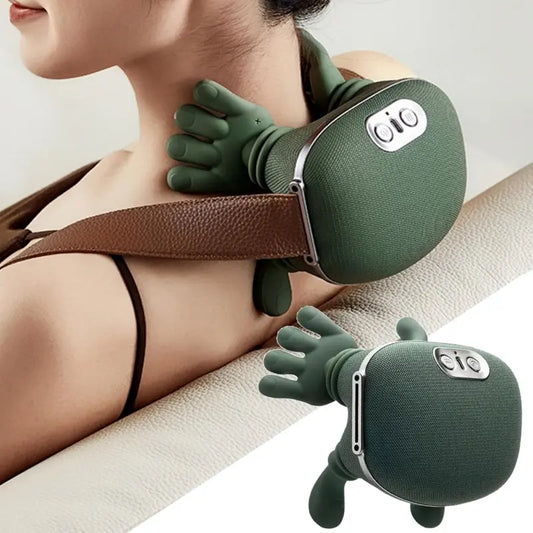 Portable Neck & Shoulder Massager | Deep Tissue Kneading Massage for Pain Relief, Perfect for Home, Office, Travel & Car Use