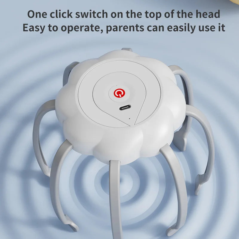 USB Rechargeable Vibrating head Massager, Vibrate to relax scalp and relieve fatigue