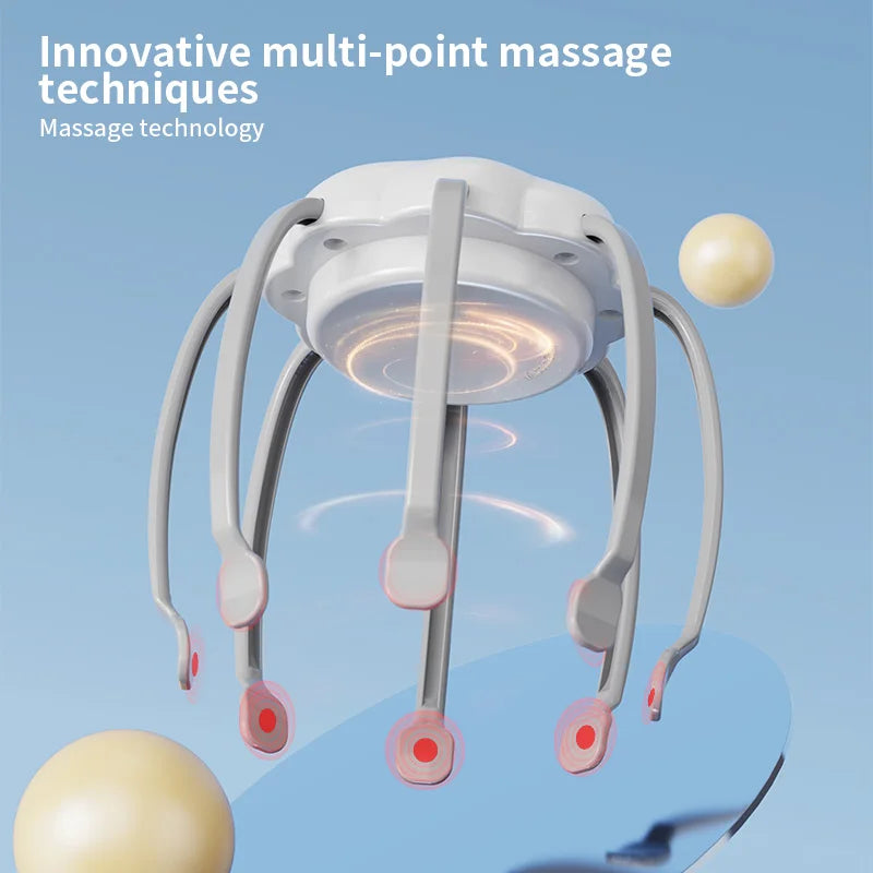 USB Rechargeable Vibrating head Massager, Vibrate to relax scalp and relieve fatigue