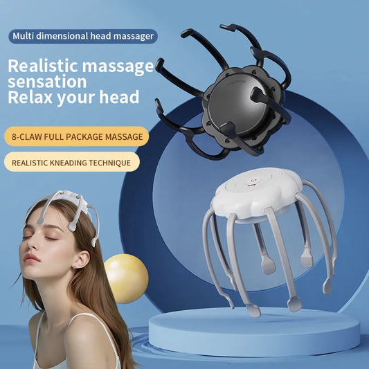 USB Rechargeable Vibrating head Massager, Vibrate to relax scalp and relieve fatigue