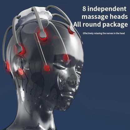 USB Rechargeable Vibrating head Massager, Vibrate to relax scalp and relieve fatigue